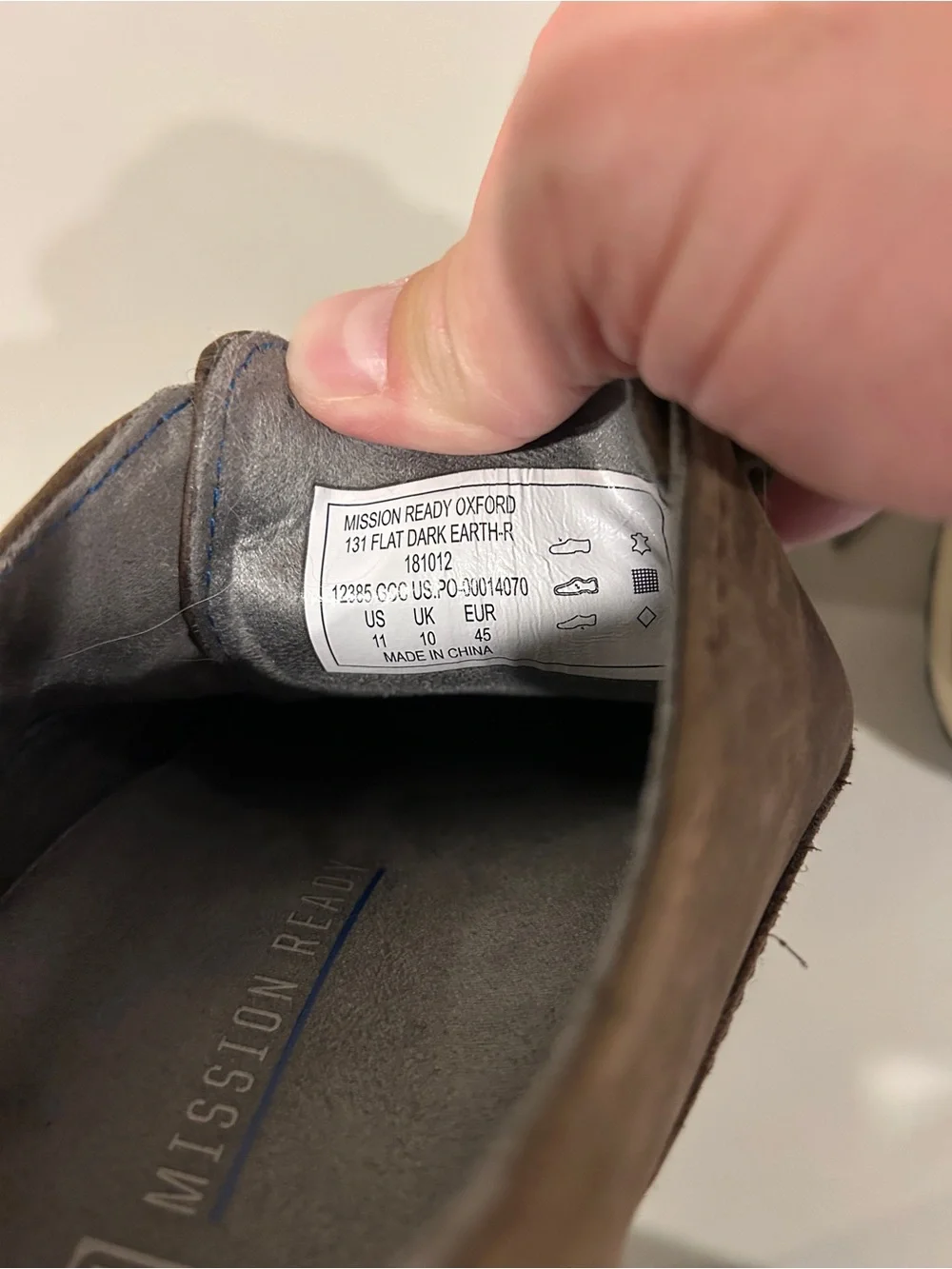 5.11 Tactical Brown Leather Derby Lace-Up Shoes